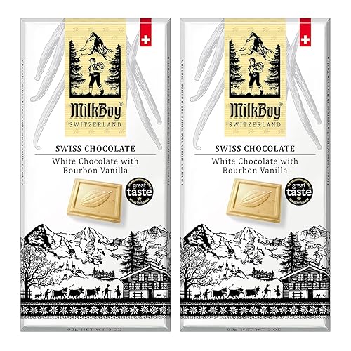Miniatura 8 de Milkboy - Barras de chocolate blanco suizo  Barras de chocolate gourmet de vainilla Bourbon  Hechas con vainilla natural pura  Barra de chocolate