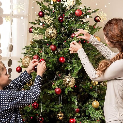 Miniatura 5 de JUNEBRUSHS 600 ganchos para adornos de Navidad, ganchos para adornos con cuerda de adorno a presión para árbol de Navidad, fiestas, decoraciones