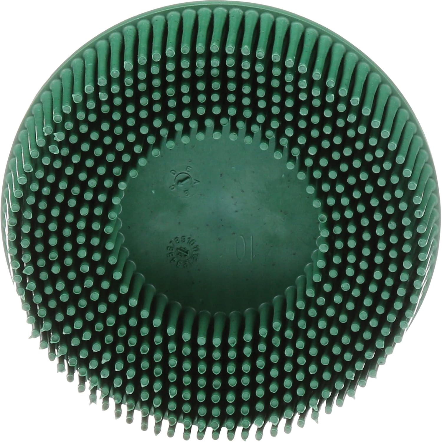 Scotch-Brite Roloc Bristle Disc,3" x 5/8 Tapered