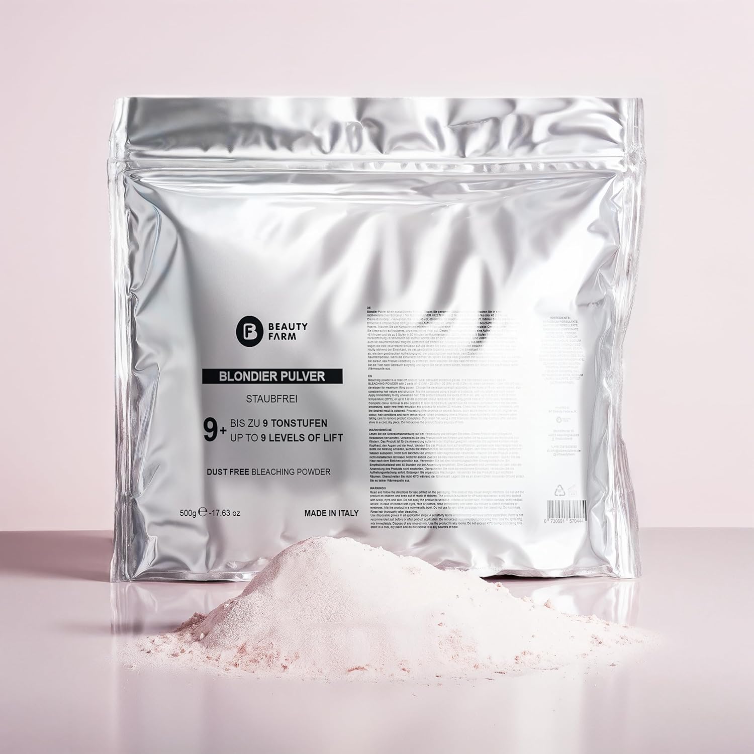 Blondeerpoeder roze met ultra-verhelderend effect, stofvrij tot 9 toonstanden, 500 g