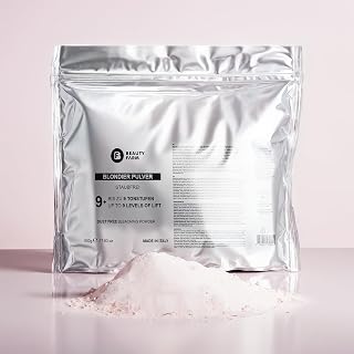 Polvo de blanqueamiento rosa con efecto ultrablanqueador, sin polvo, hasta 9 niveles de tono, 500 g