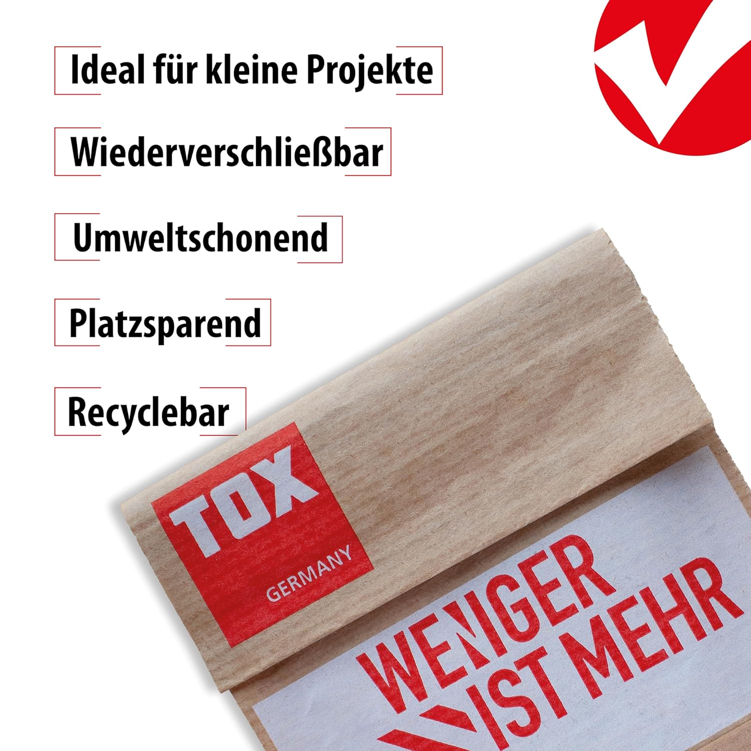 Thread Nails 2,2x50 mm with countersunk Head for Simple Wood Joints and Flat Surfaces, Plain Steel, 30 pcs. in resealable and Environmentally Friendly Paper Packaging, 063600156