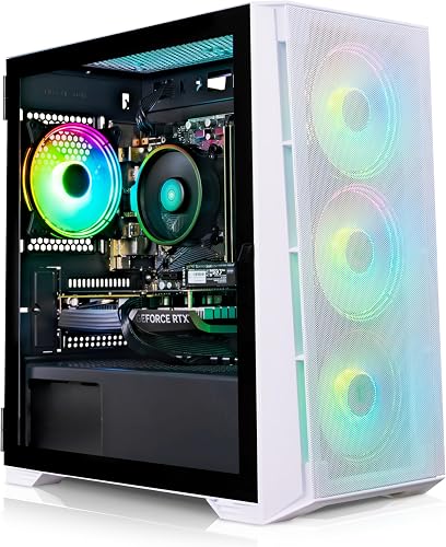 ADMI Gaming PC - Intel i5 12400F - RTX 4060 8GB - 16GB DDR4-1TB NVMe - X= Airflow RGB (White) - WIFI - Windows 11