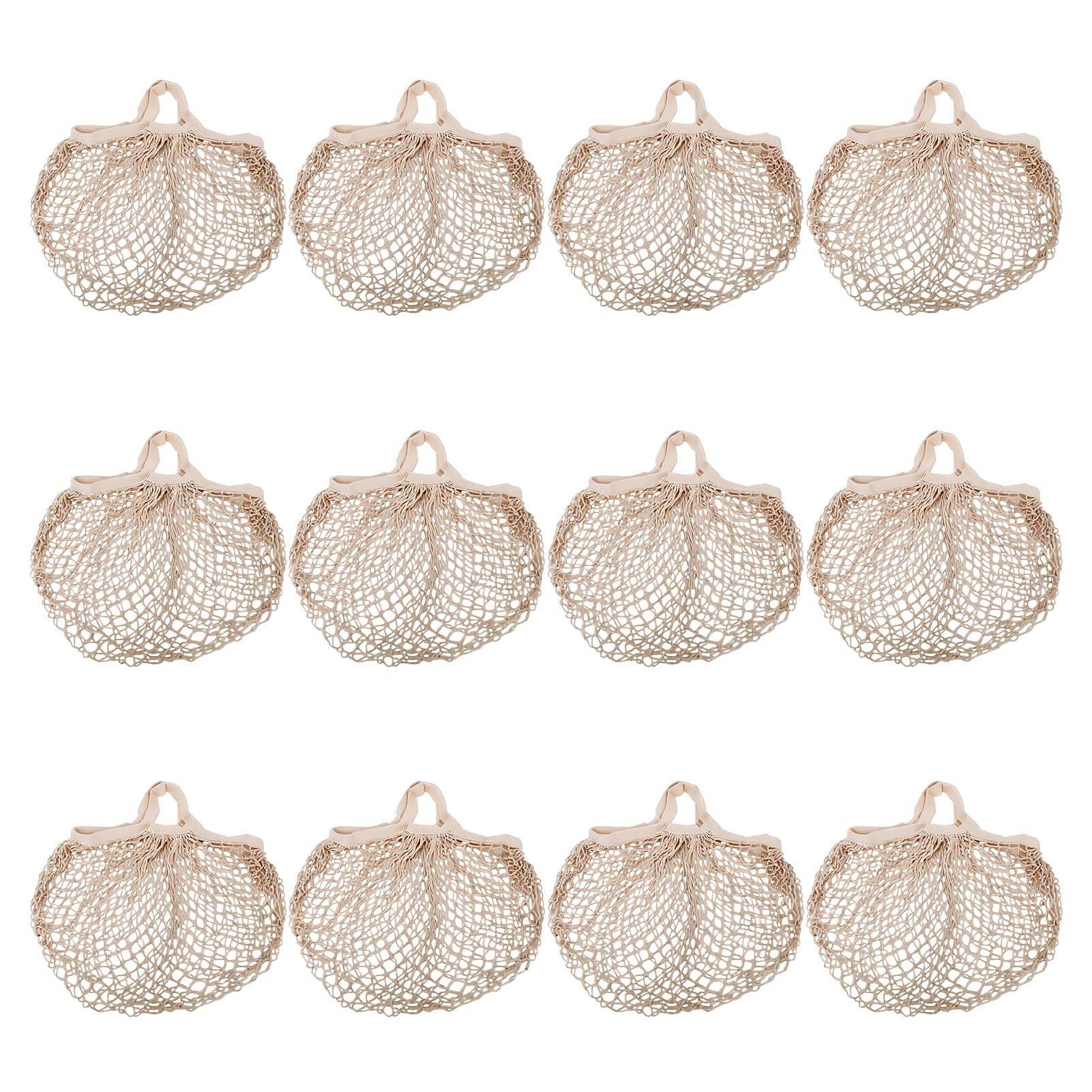 Bolsas de malla para comestibles reutilizables de algodón para cuidar tus frutas 8