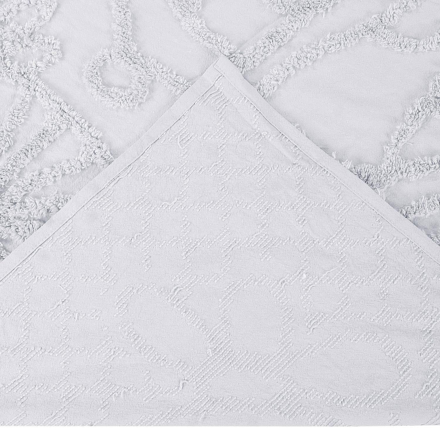 Black Friday - 60% OFF Better Trends Trevor Collection is Super Soft and Light Weight in Medallion Design 100% Cotton Tufted Unique Luxurious Machine Washable Tumble Dry, Queen Bedspread Set, White