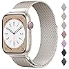 Original Stainless Steel Milanese Loop Compatible with Apple Watch Band 38mm 40mm 41mm 42mm 44mm 45mm 46mm 49mm, Magnetic Clasp Band for iWatch Series 10, 9,SE, 8 7 6 5 4 3 2 1,Ultra, Women & Men
