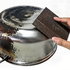 5 Powerful Pot Scrubber Cleaning Sponges Heavy Duty Kitchen Eraser Scouring Pads Dishwashing Oven Stove Cleaning Sponges BBQ