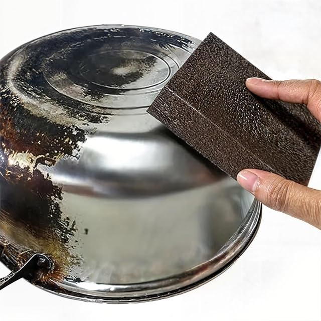 5 Powerful Pot Scrubber Cleaning Sponges Heavy Duty Kitchen Eraser Scouring Pads Dishwashing Oven Stove Cleaning Sponges BBQ