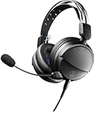 Audio-Technica ATH-GL3BK Closed-Back Gaming Headset&comma; Black &lpar;Renewed&rpar;