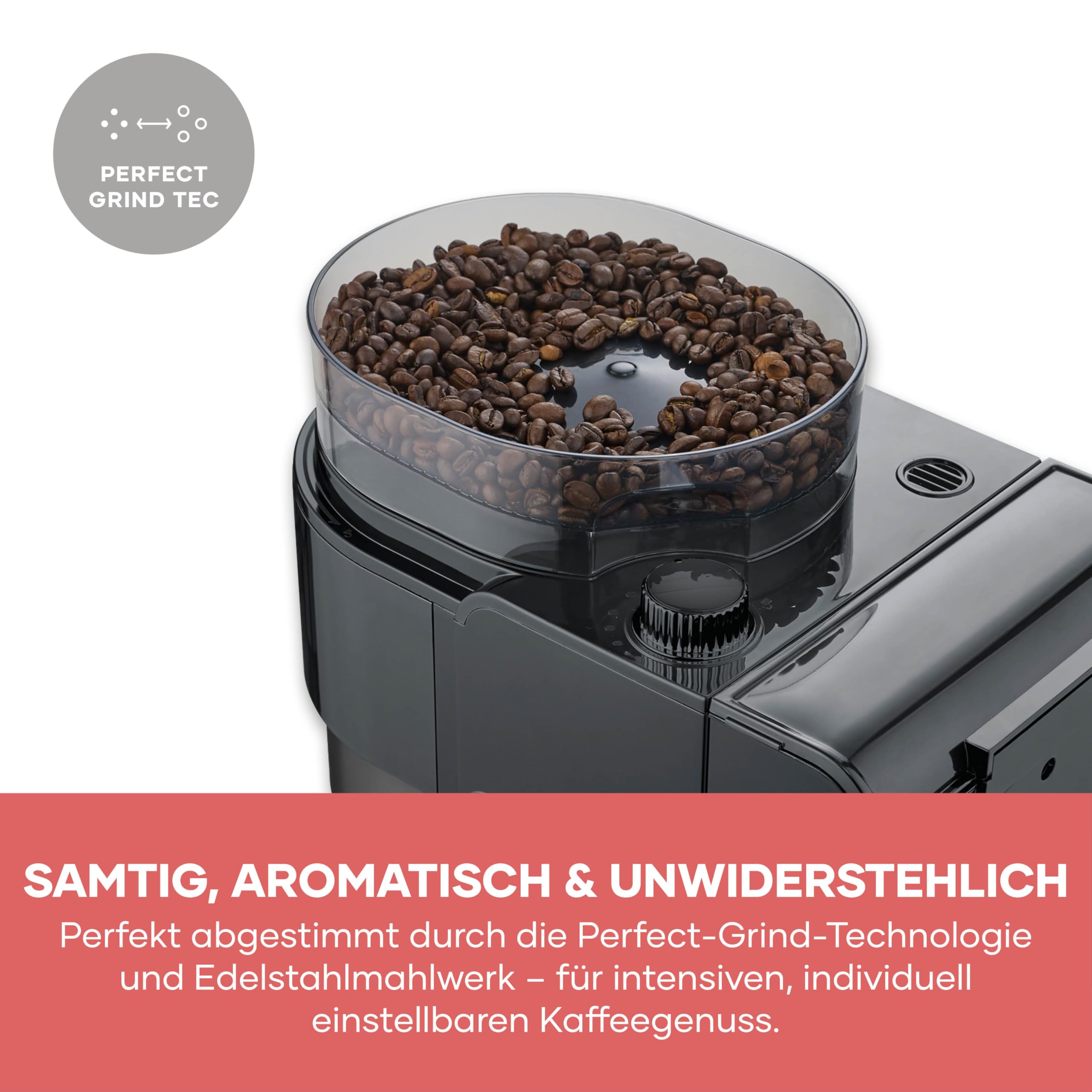 Severin Filter-Kaffeemaschine mit Thermokanne und Mahlwerk, 1L Füllmenge, bis zu 8 Tassen, Tropf-Stopp, intensives Aroma, automatische Abschaltung, LED-Display, 900W, dark inox, schwarz, KA 4831
