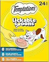 Vista 1 de Temptations Cucharadas para lamer para gatos adultos, comida húmeda, 24 cucharadas, paquete variado