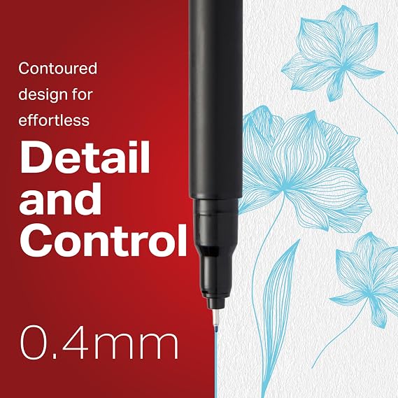 Sharpie Felt Tip Pens, Fine Point (0.4mm), Blue, 12 Count