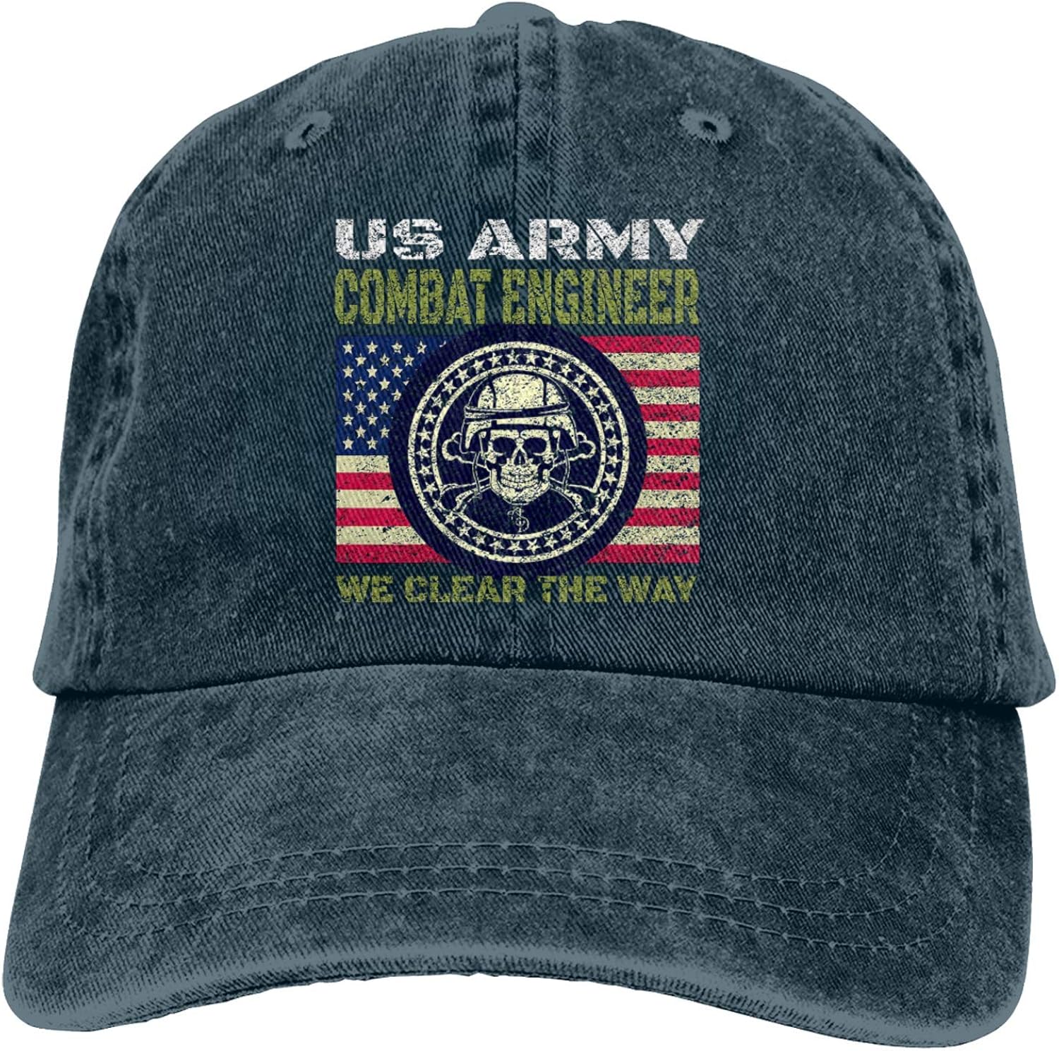 Us Army Combat Engineer Baseball Cap, Adjustable Size Dad Hat, Vintage