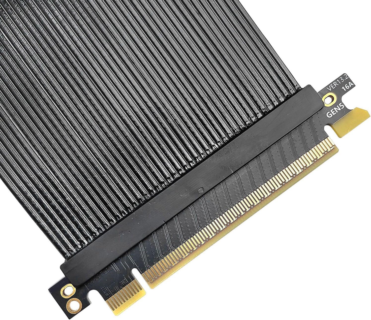 Fast Speed PCIe 5.0 X16 Graphics Extension Cable Shielded Enhances Transmission Integrity GPU Extension Cable