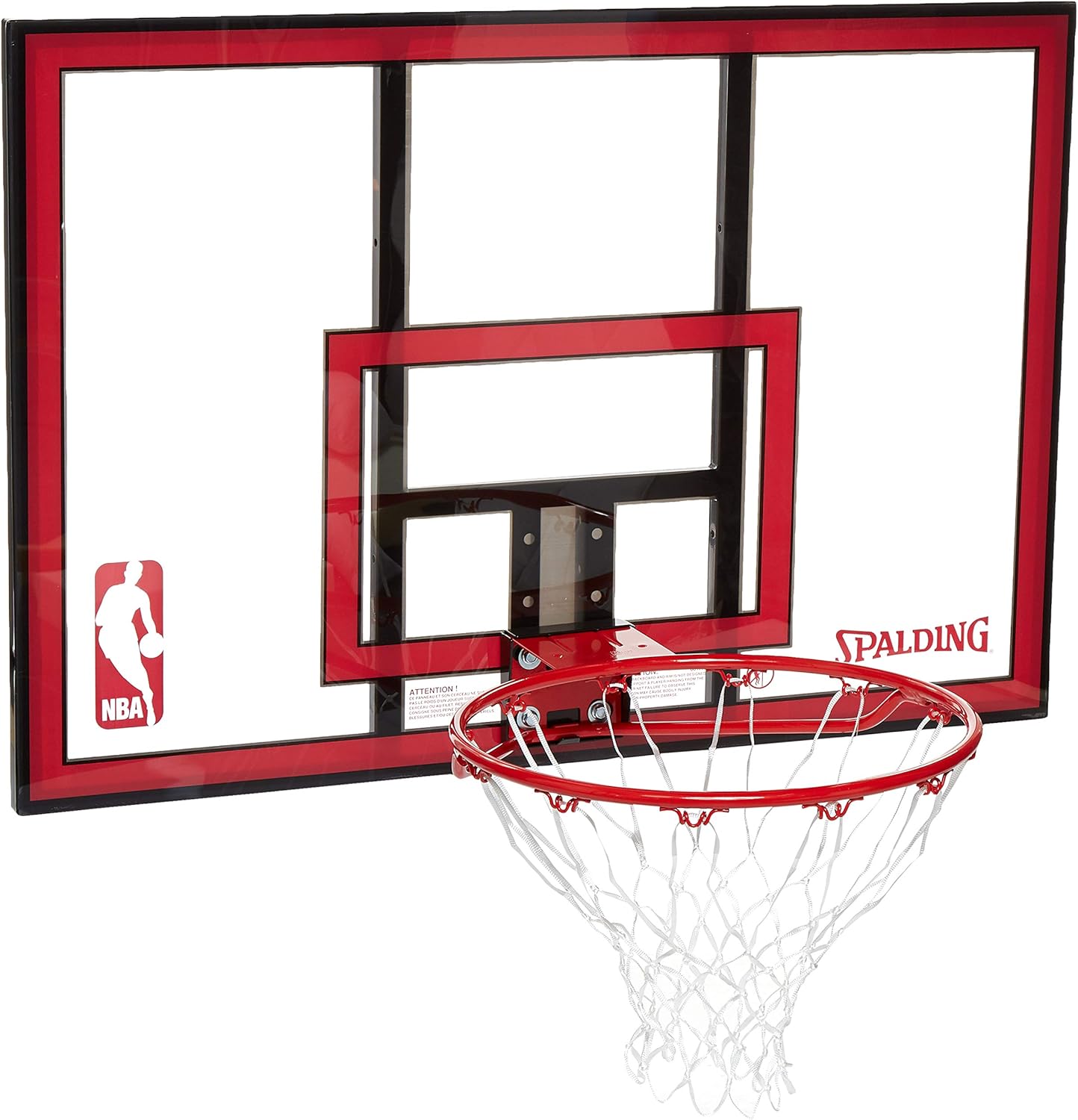 Spalding Shatter-proof Polycarbonate Backboard & Rim Combo: Sports & Outdoors