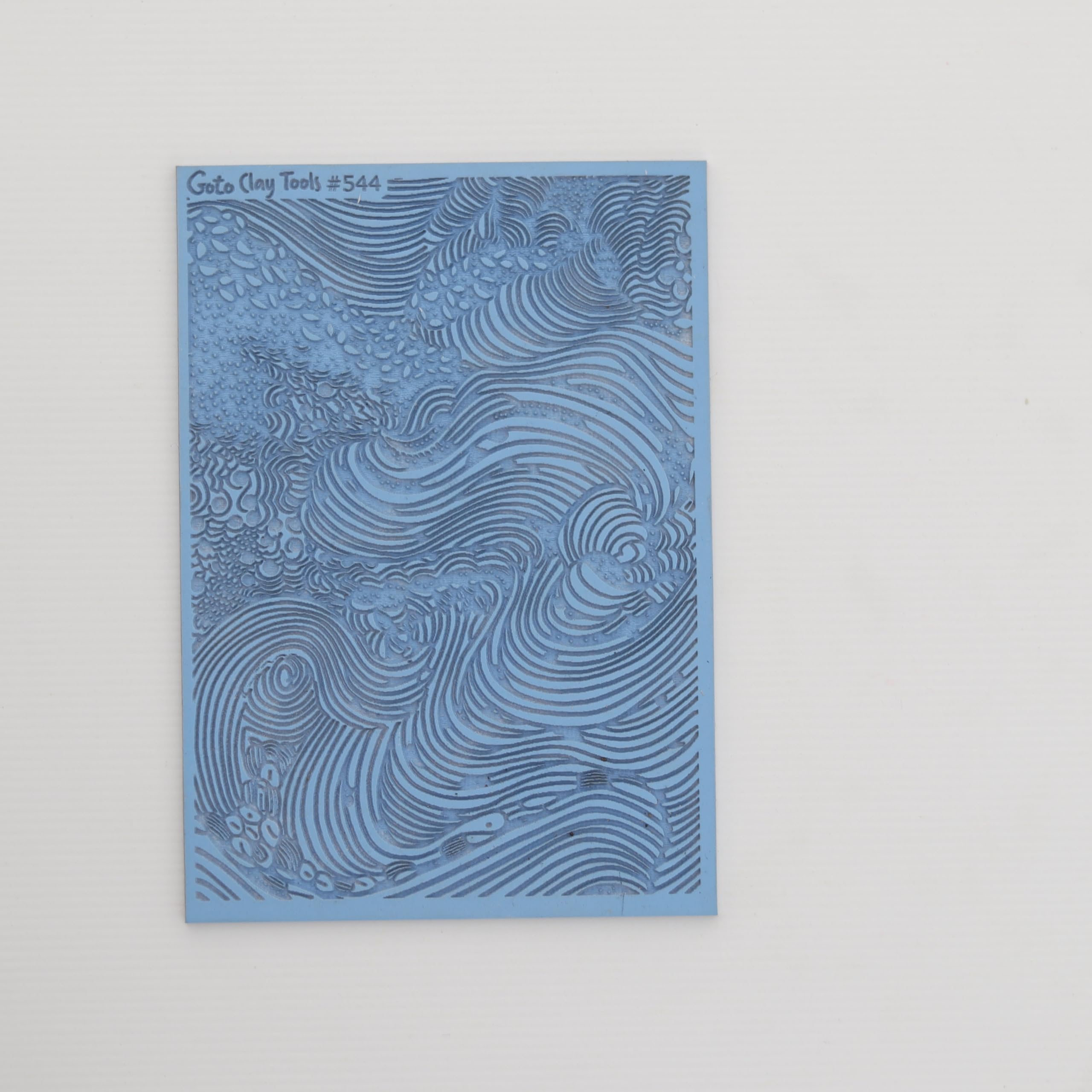 GOTO CLAY TOOLS Abstract Wave Texture Sheets for Polymer Clay, Achieves The Same Texture as a Polymer Clay Roller, Waves Texture mat for Polymer Clay – TM-544