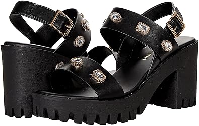 padded heeled sandals