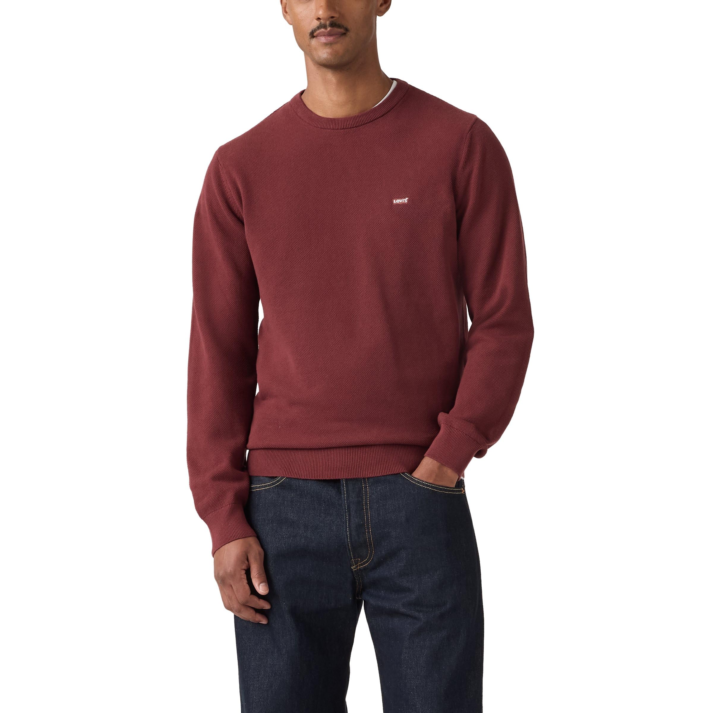 Levi's Herren Lightweight Hm Sweater Pullover, Oxblood Red, XL