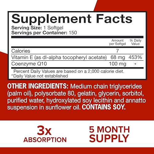 Miniatura 5 de Suplemento natural Qunol con coenzimas y antioxidantes absorción 3 veces mejor 00035 oz 9987SEG30 1 1