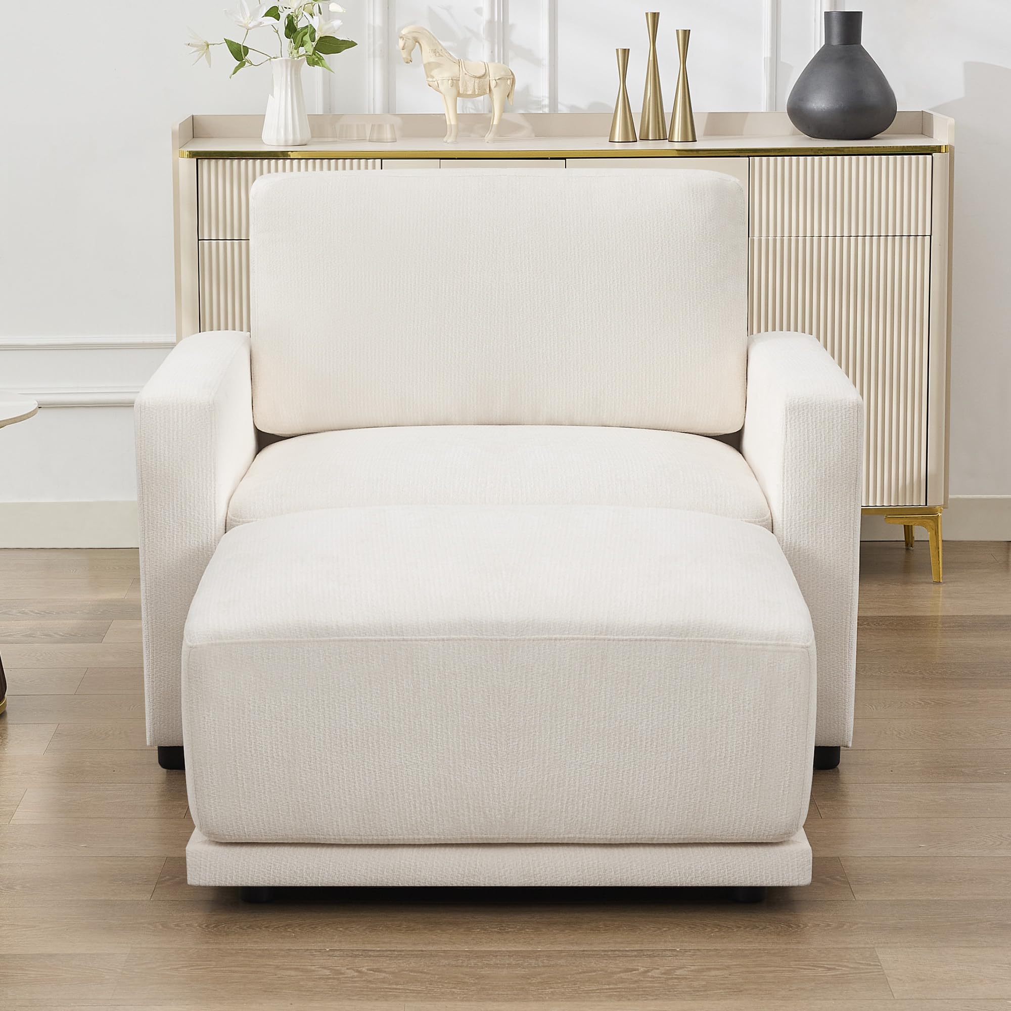 CACFTII Oversized Chair with Ottoman