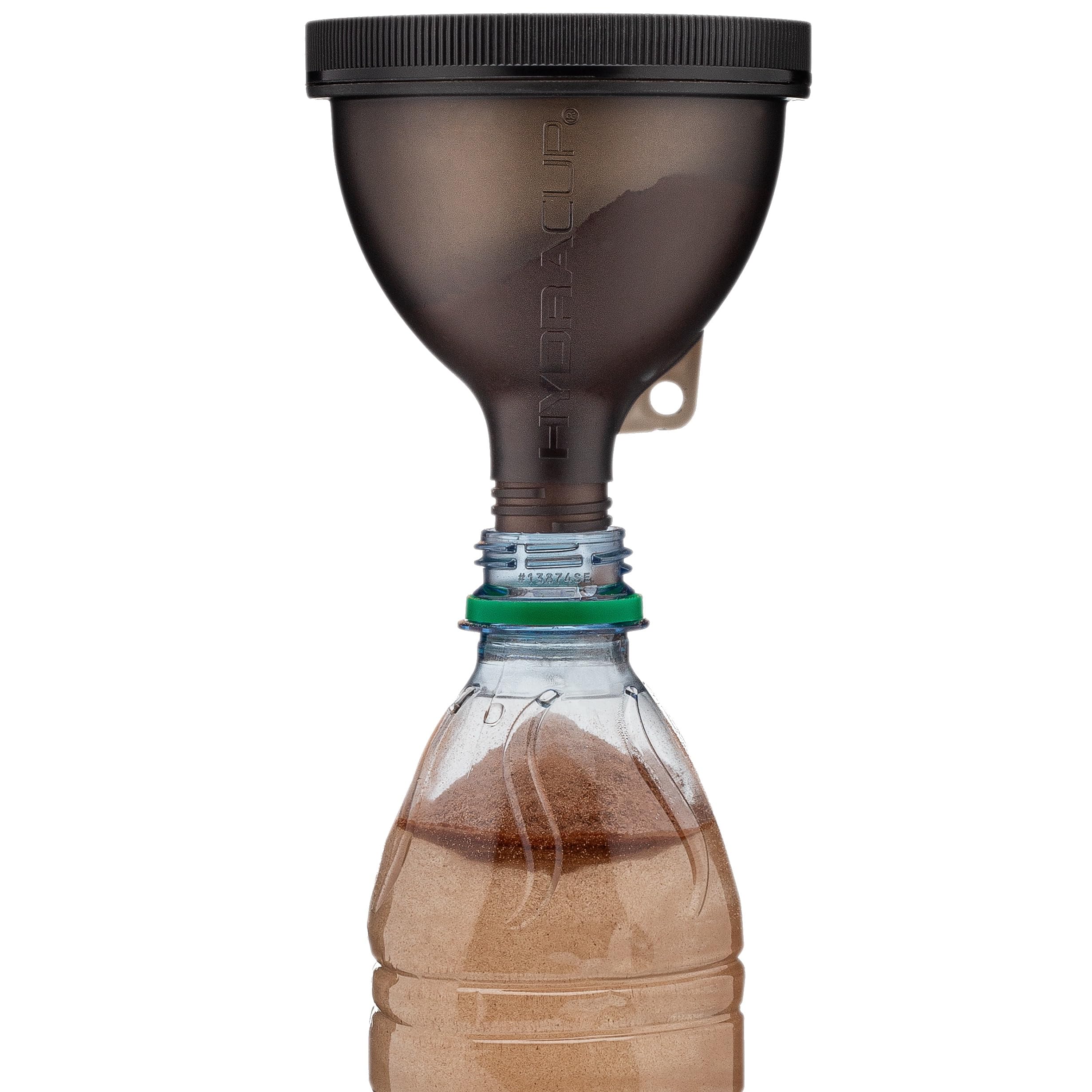 ProStand [6 paquetes] - Embudos para llenar botellas de agua con recipiente de proteína en polvo, juego On The Go Set, llavero para taza de coctelera, suplementos para llevar