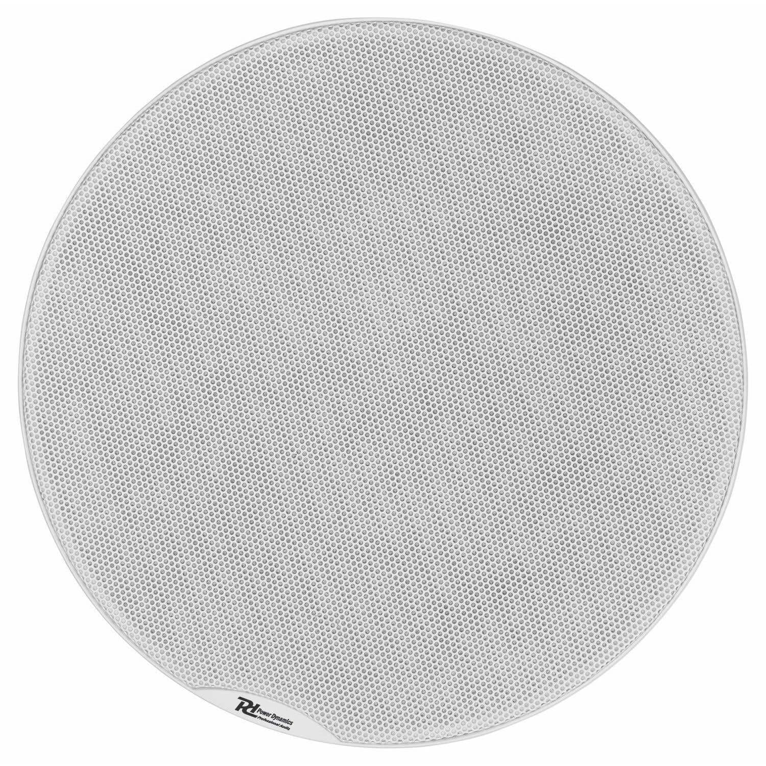 Power Dynamics FCS5 Altavoz empotrable de Techo de bajo Perfil 100 voltios, 8 ohmios y 80 w, empotrable de Techo Plano, Altavoces para Sistema de 100 V, bafle de 5 Pulgadas, Blanco