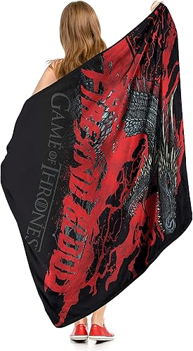 Miniatura 5 de Northwest Juego de Tronos Micro Raschel - Manta de 46 x 60 pulgadas, fuego y sangre