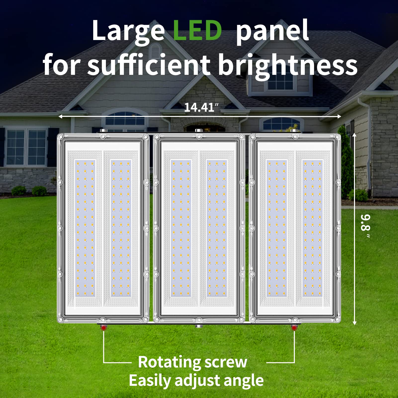 MKKM LED Strahler Flutlichter außen 300W Superhell 30000lm Flutlichtstrahler 6500K IP67 Wasserfest Außenstrahler für Sportplatz (Warmweiß, 300W)