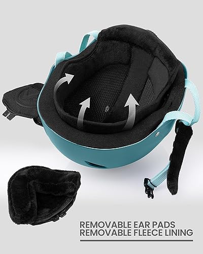 Vista 49 de OutdoorMaster Kelvin - Casco de esquí y snowboard para hombres, mujeres y jóvenes Gris