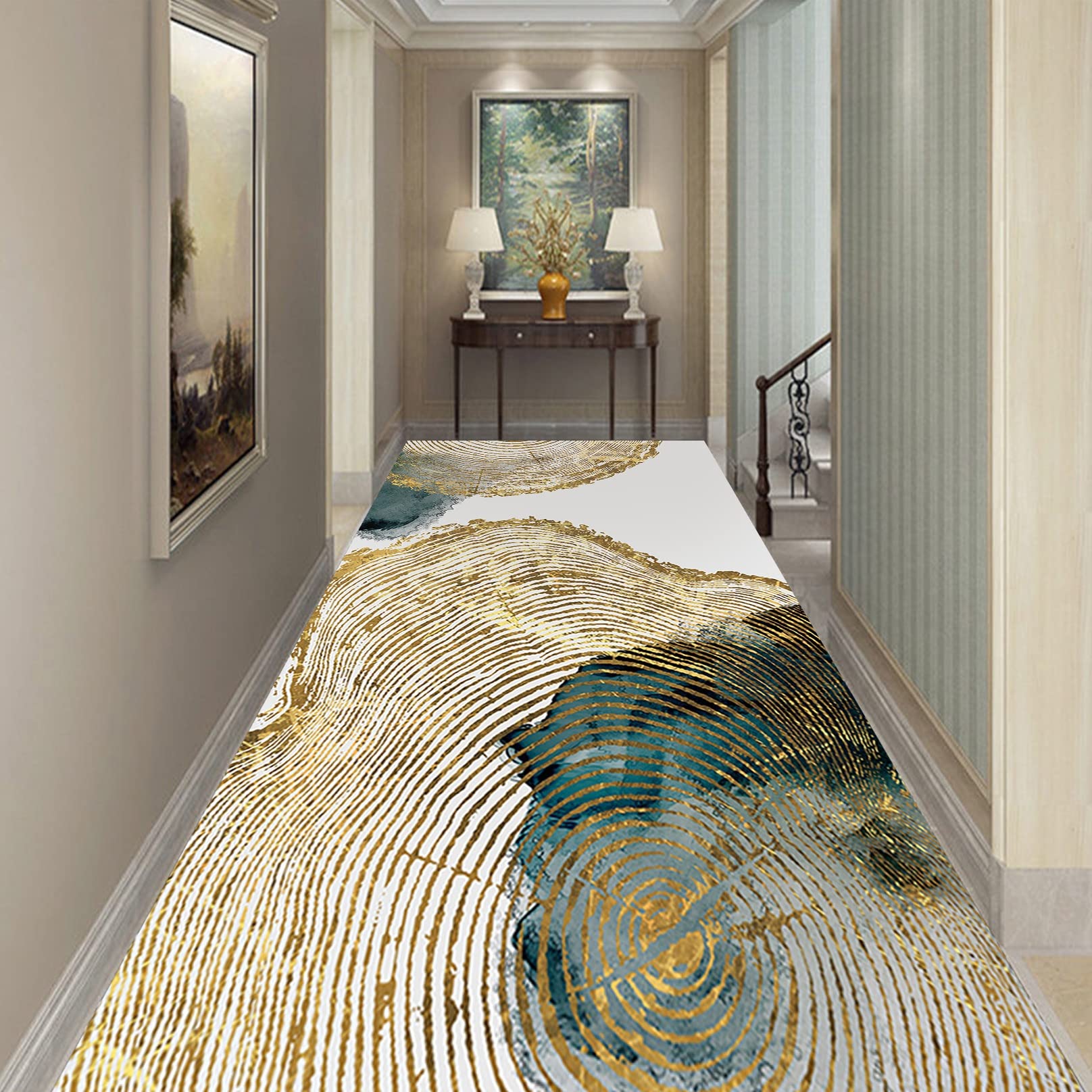 Tapis De Couloir 120x500 Cm – Antidérapant, Absorbant, Facile à Nettoyer – Pour Cuisine, Entrée, Chambre