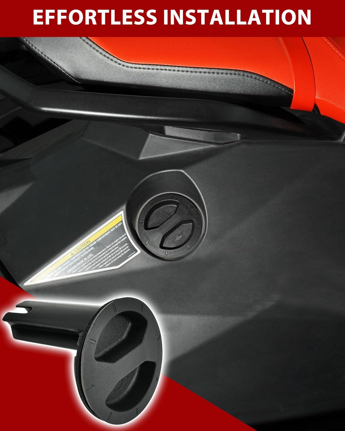 SAUTVS Rear Access Cover Plug Cap for Sea-Doo Spark 2UP 3UP Trixx Ace 900 Models Accessories, Replace #291003390