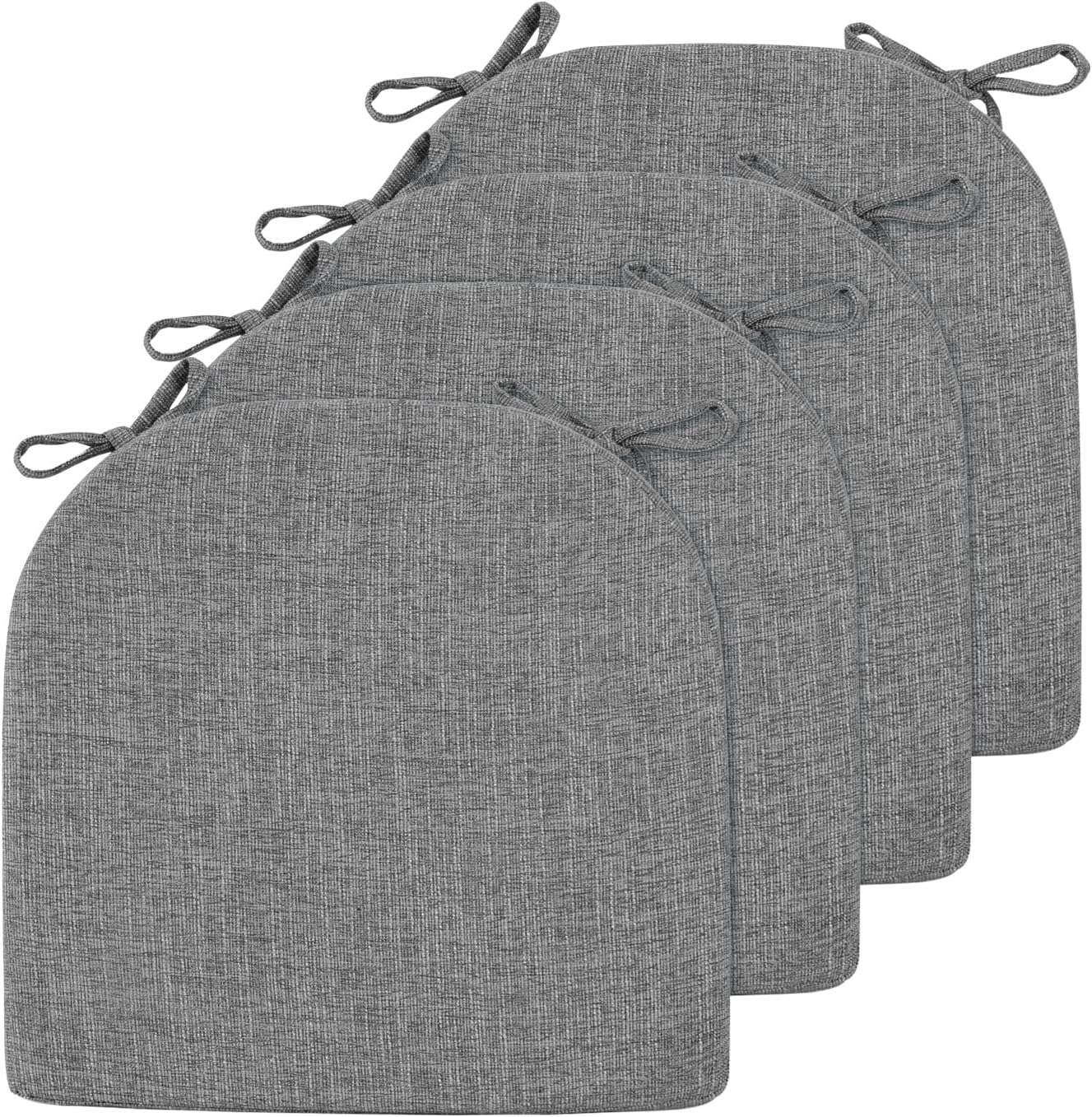 LOVTEX Chair Cushions for Dining Chairs 4 Pack Memory