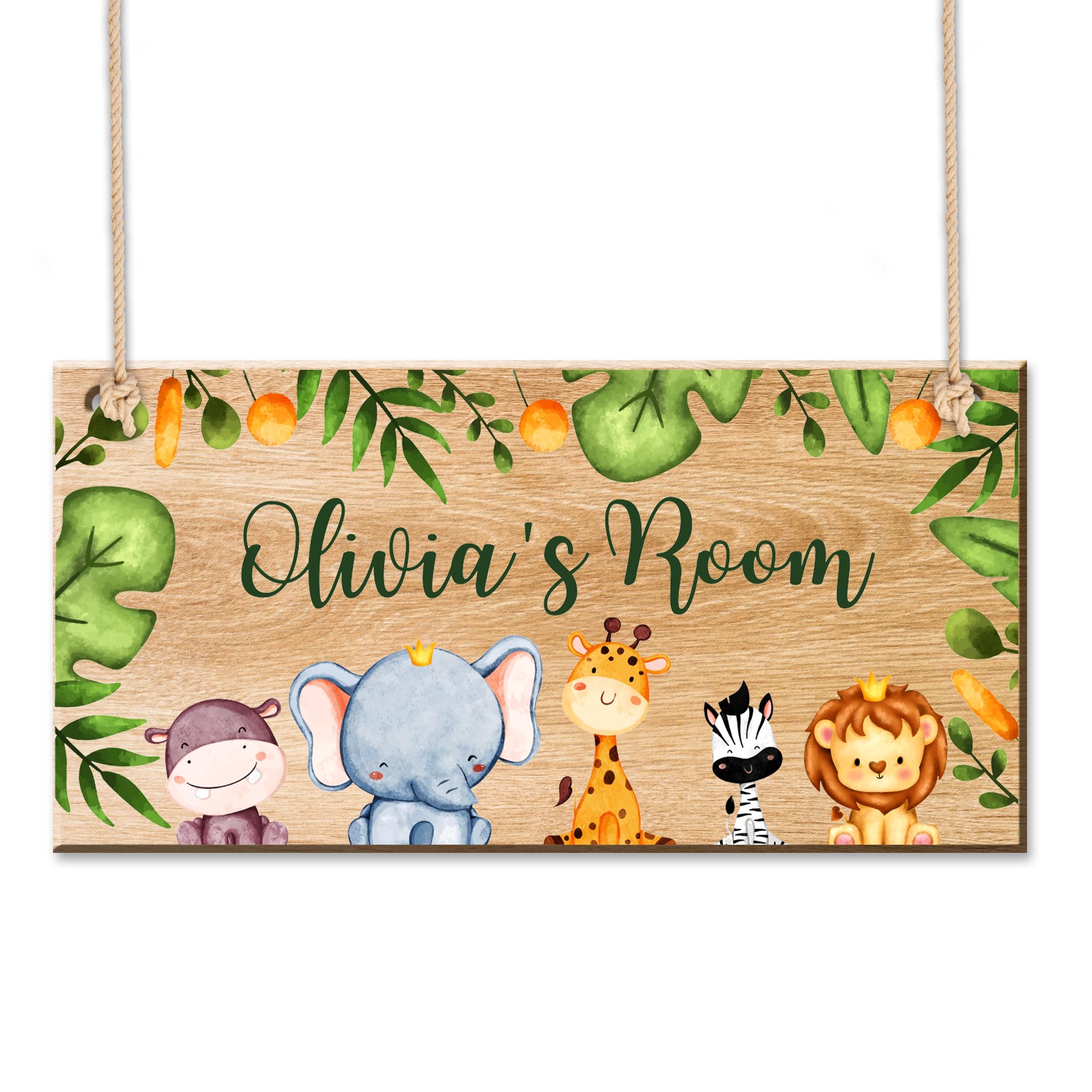 Personalised Bedroom Door Signs Wooden Room Decor Customise Gifts for Christmas Door Signs with Children's Names for Son Daughter Nephew Kids Toddler(Design5)