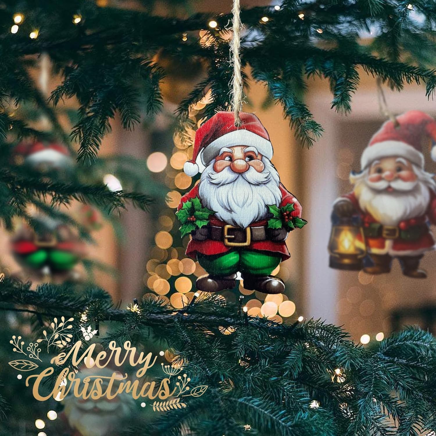 BRUBAKER - Suspensions pour Sapin de Noël - 8 Pièces - Nains/Lutins tricotés - Figurines en Bois & Crochet - Décoration Arbre de Noël - Hauteur 10,5 cm BRUBAKER - Suspensions pour Sapin de Noël - 8 Pièces - Nains/Lutins tricotés - Figurines en Bois & Crochet - Décoration Arbre de Noël - Hauteur 10,5 cm
