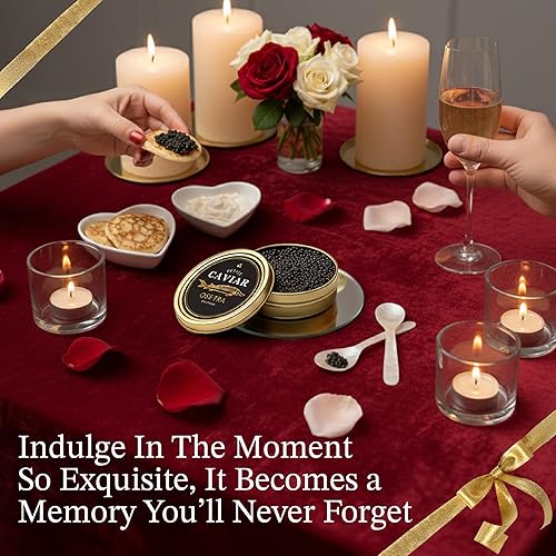 Miniatura 2 de BESTER CAVIAR Juego de regalo de lujo Osetra Trio, 3 latas (3.5 onzas cada una), negro de quilates, ámbar de quilates y Osetra siberiano, juego de