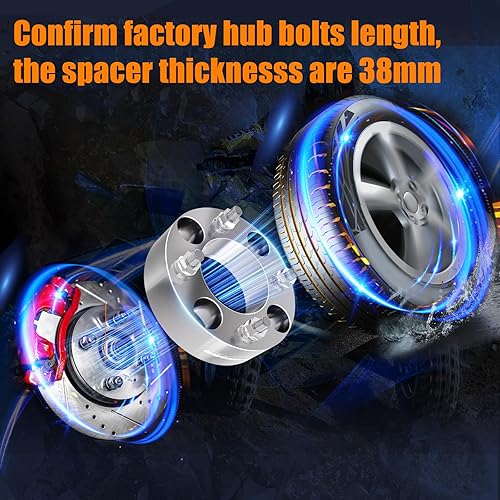 Vista 24 de GAsupply Espaciadores de rueda 4x110 de 2 pulgadas, adaptadores de espaciadores de rueda ATV de 2.913 in con pernos de 10 × 1.25, compatible