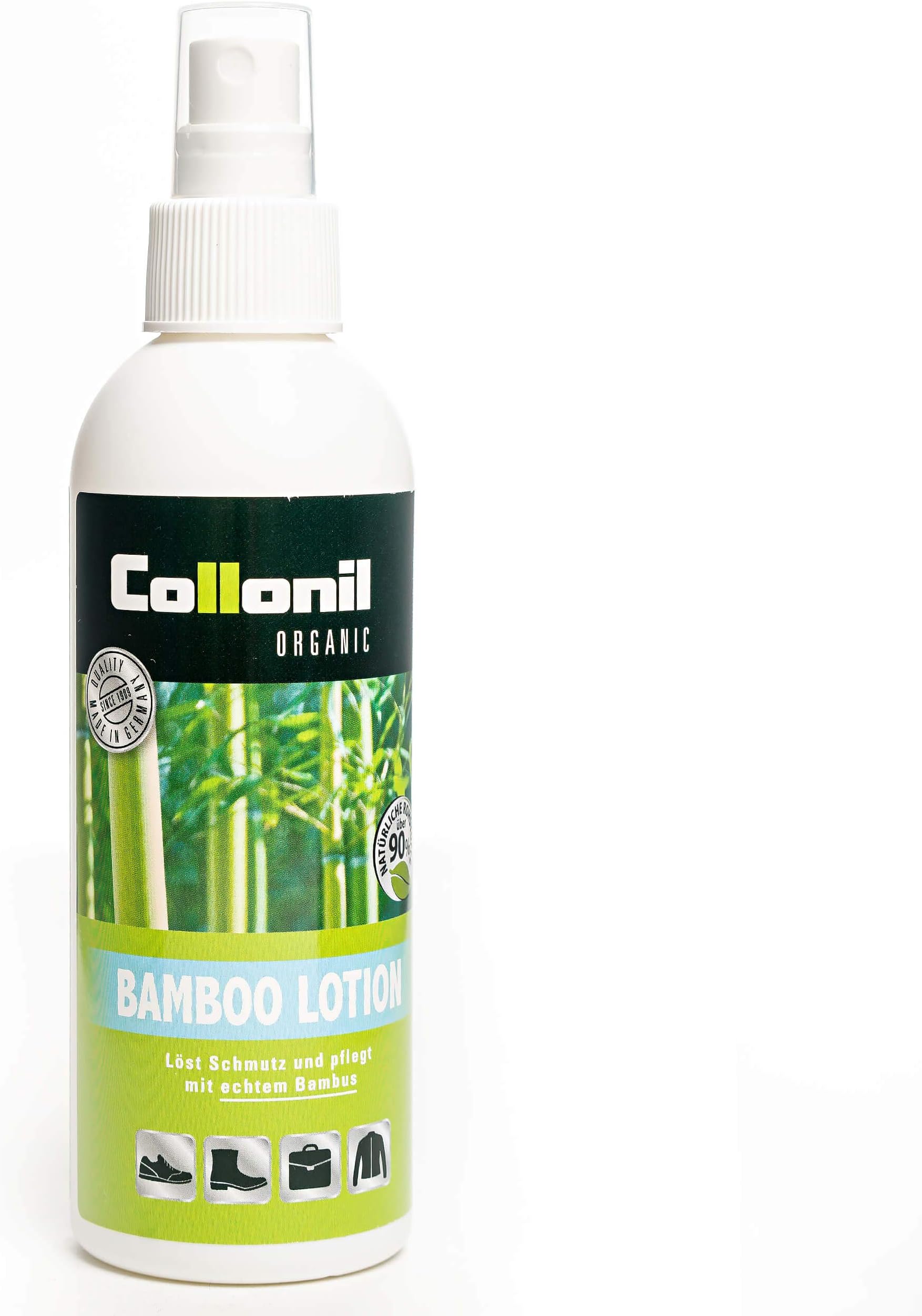 Organic Bamboo Lotion, Shoe Care Cleaning 200 ml Transparent