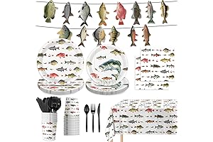 170 PCS Gone Fishing First Birthday Party Decorations and Supplies Fishing Party...