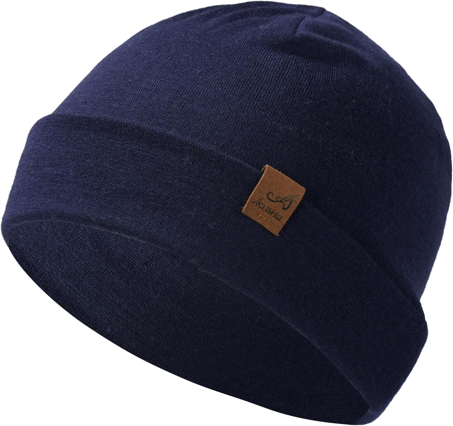 ACUSHLA 100% Merino Wool Cuff Beanie for Men & Women Knitted Winter Hat Unisex Watch Cap Skull Wrap for Cold Weather