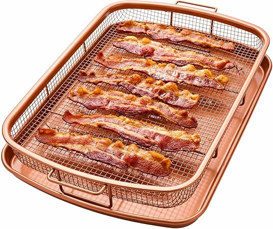 Gotham Steel Baking Sheet with Air Fry Rack, 16.5” x