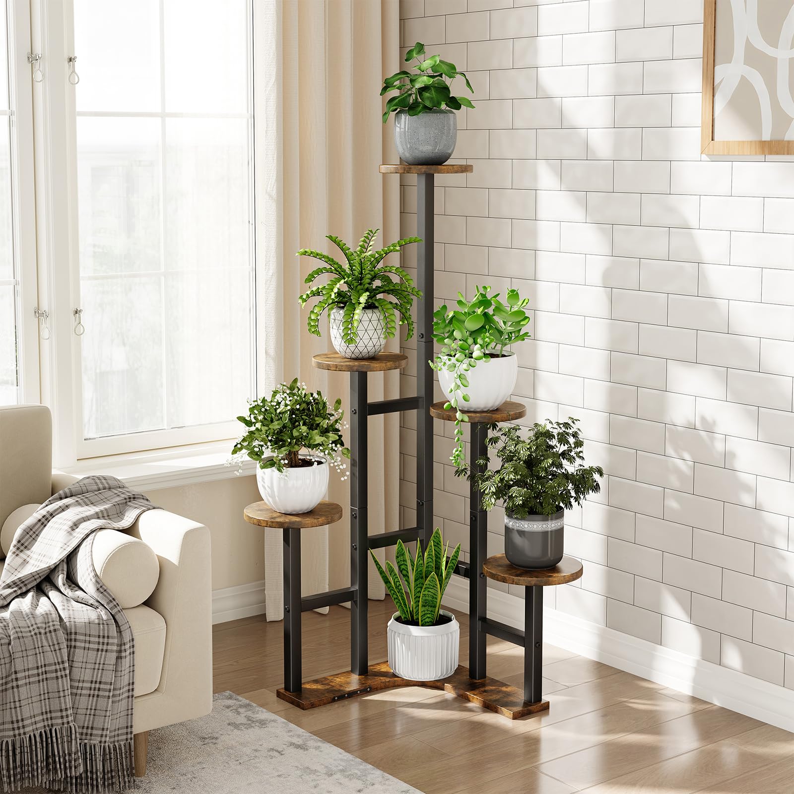 Amazon.com: Yzosvki Corner Plant Stand Indoor, 6 Tiered Corner