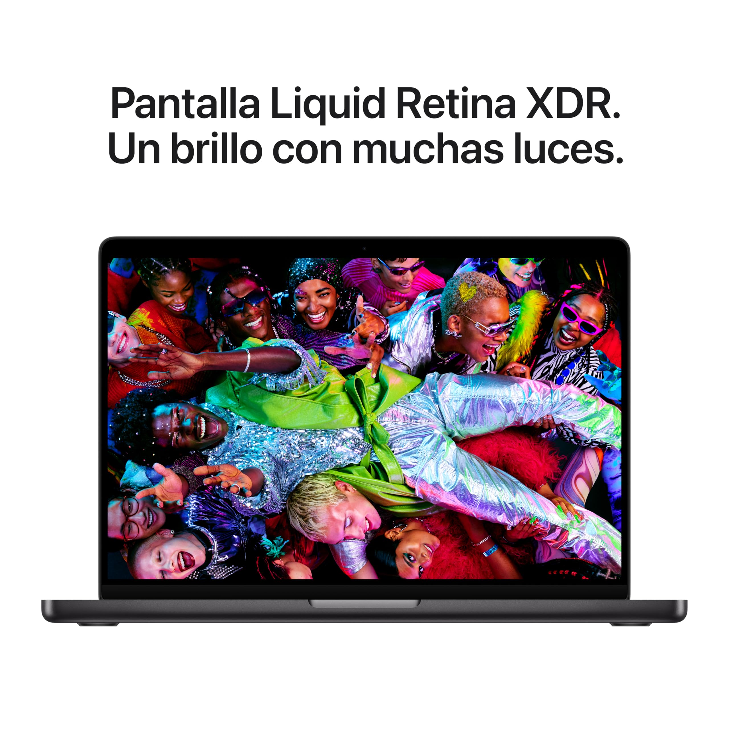 Apple MacBook Pro Portátil de 14,2" con M5,CPU de 10 núcleos y GPU de 10 núcleos: Creado para Apple Intelligence, Pantalla Liquid Retina XDR y 16 GB de Memoria unificada, 1TB; Negro Espacial