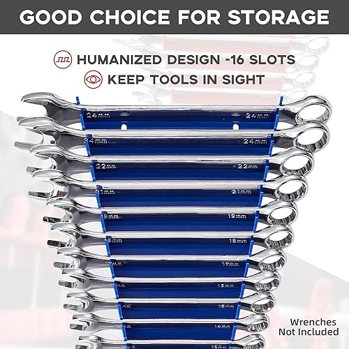 Miniatura 5 de Reniteco Soporte de llaves de plástico, organizador de llaves ampliado, estantes de llaves de plástico de alta densidad para pared y caja de