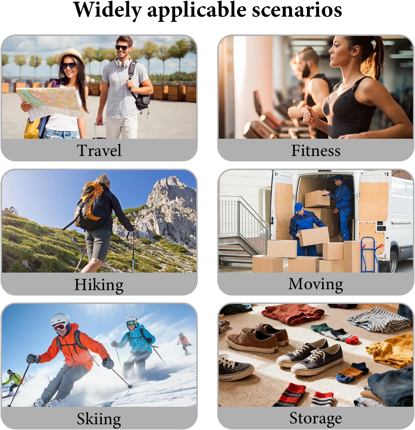 LAKE OF FIRE 8 Pcs Single Shoe Bags for Travel - 18"X9" Packing Shoe Travel Bags for Suitcase, Shoes (Black) - Image 6