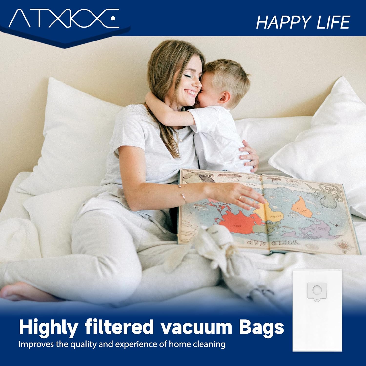18 Pack Canister Vacuum Cleaner Dust Replacement Bags Fit for Kenmore Type Q/C 5055,50557,50558,200 400 600 700 800 series Bag