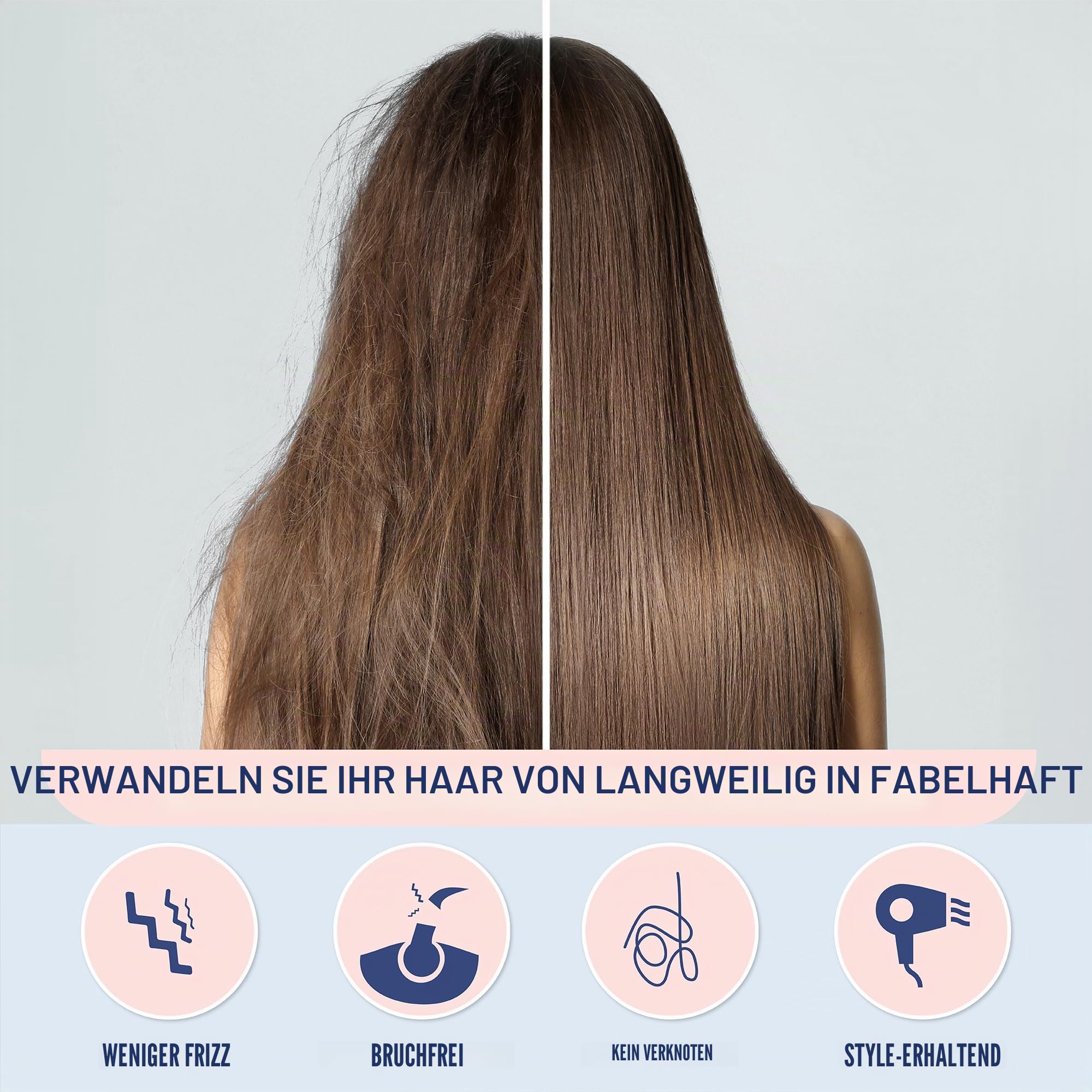 Blissy Seidenkissenbezug – 100% Reine Maulbeerseide – 22 Momme 6A hochwertige Fasern – Satin-Kissenbezug für Haar und Haut – Regular, Queen & King mit verstecktem Reißverschluss