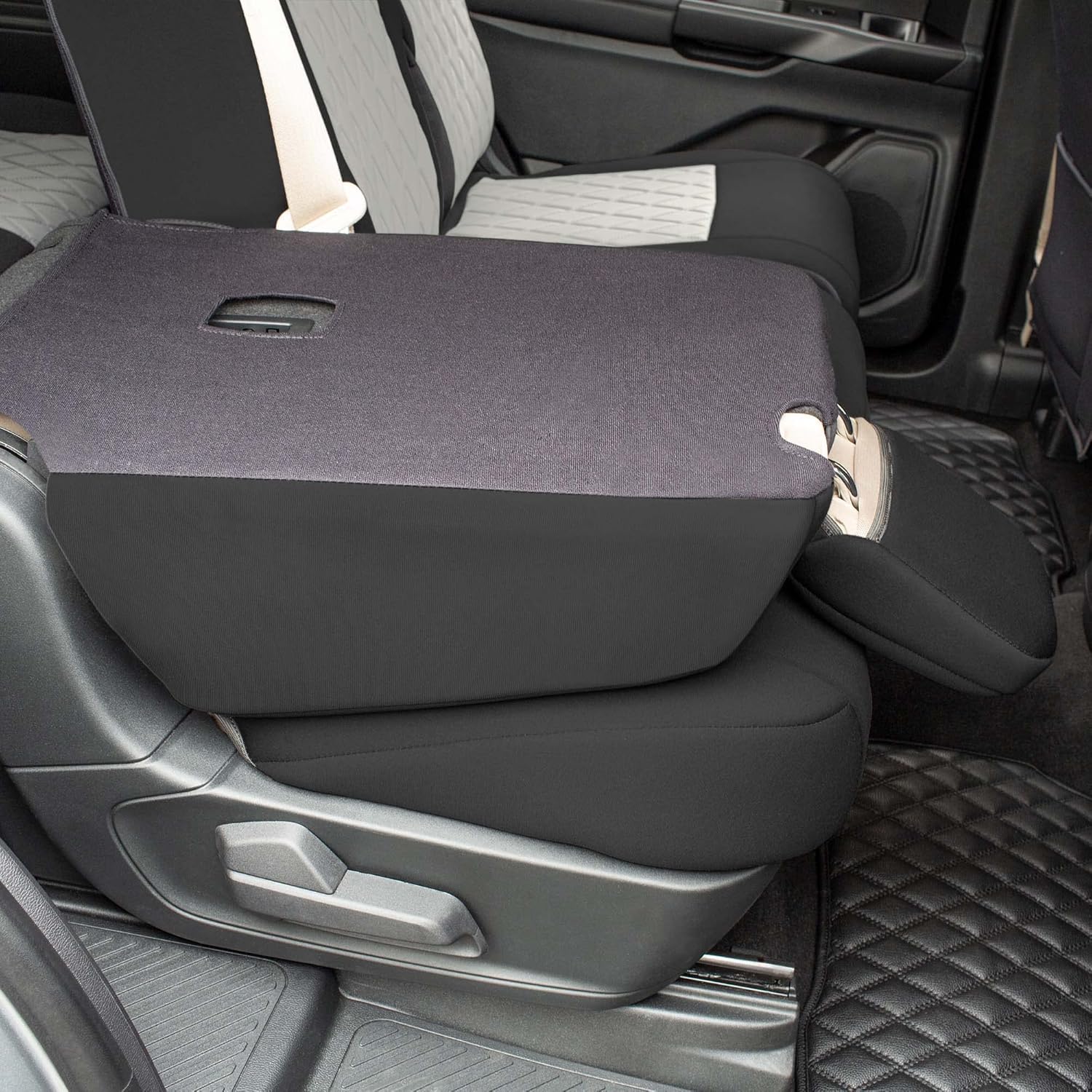 FH Group Custom Fit Car Seat Covers Specifically Made for 2020-2024 Ford Explorer Base, Ultraflex Neoprene Water Resistant Automotive Seat Covers - Full Set Beige