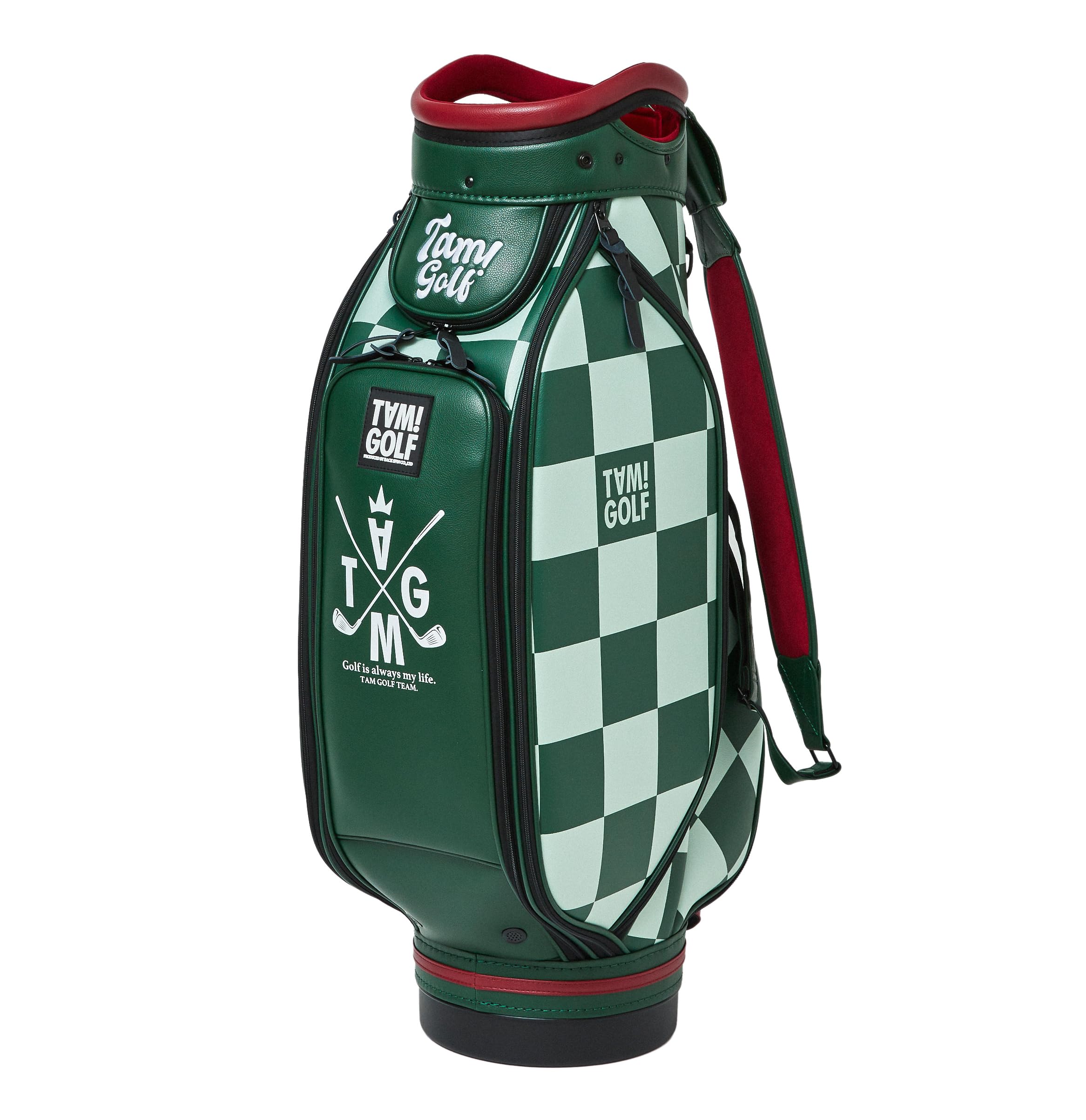 Admiral チェック柄 ゴルフバッグ Admiral Golf アドミラルゴルフ キャディバッグ メンズ 別注