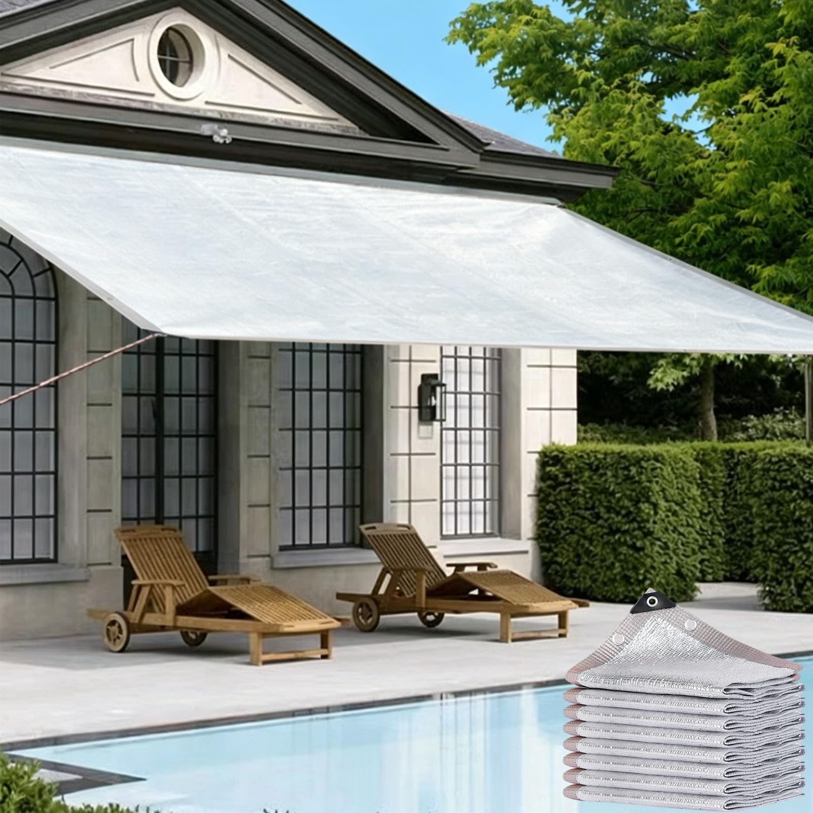 99% Shade Cloth for Greenhouse HDPE Shade Net for Garden with Grommets Breathable Sun Shade Cloth UV Protection Mesh Tarp for Plant Greenhouse Backyard Pergola(22x26ft)
