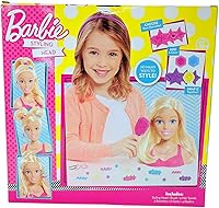Vista 3 de Just Play - Cabezal de peinado Barbie, 17 piezas que incluyen accesorios de peinado, peinado para niños, (negro)